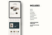 AMALIA Canva landing page, a Landing Page Template by Studio Suvelle (Thumbnail 4 of 8)