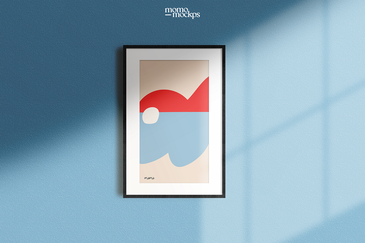 2:3 Ratio Black Wood Frame Mockup, a Household Mockup by momomockps (Photo 5 of 14)
