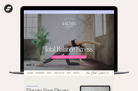 Fitness Studio Website Template, a Websites & App Template by Sugar Studios