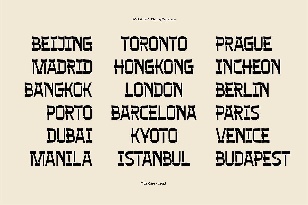 AO Rakuen - Decorative Typeface, a Sans Serif Font by OwunStudio (Photo 15 of 15)