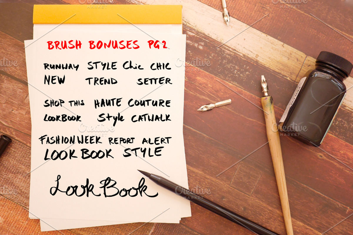 Bold Brush Handlettered Alphabet Set, a Brush Add-On by Violet LeBeaux (Photo 4 of 5)