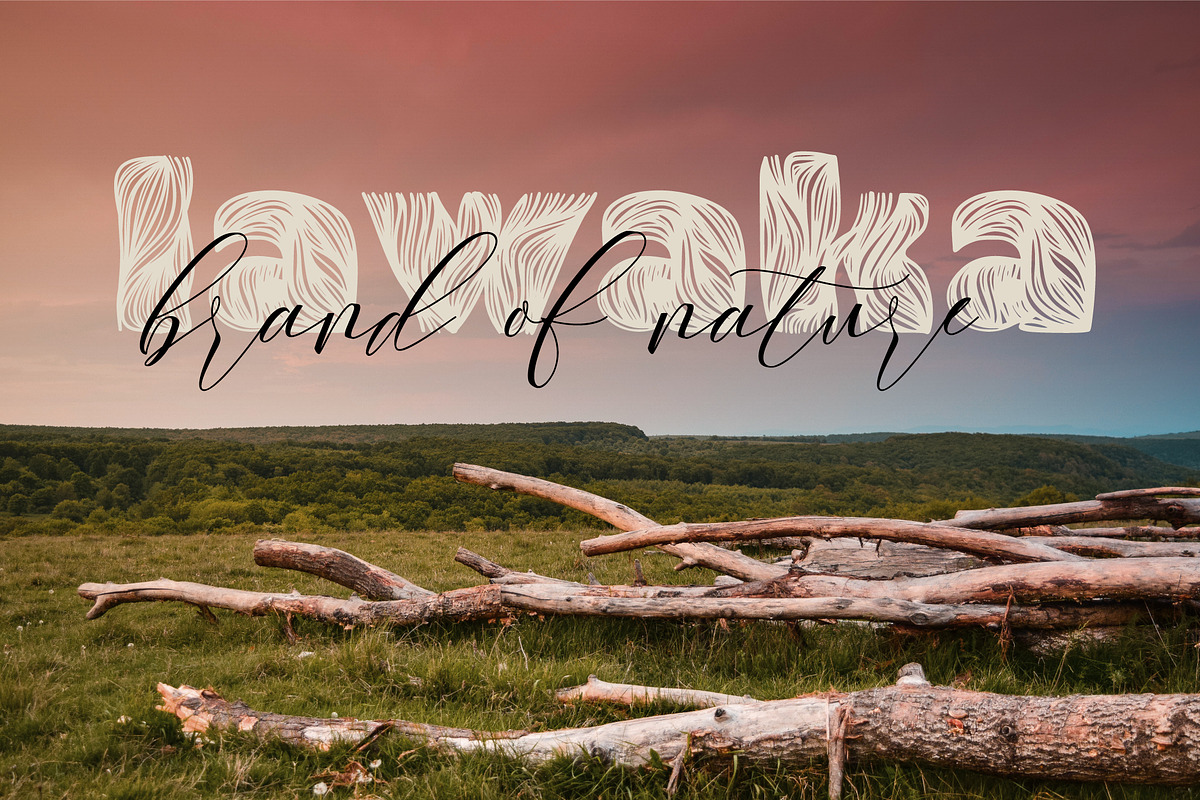 Gulf. HandLettered Font and seamless preview 3