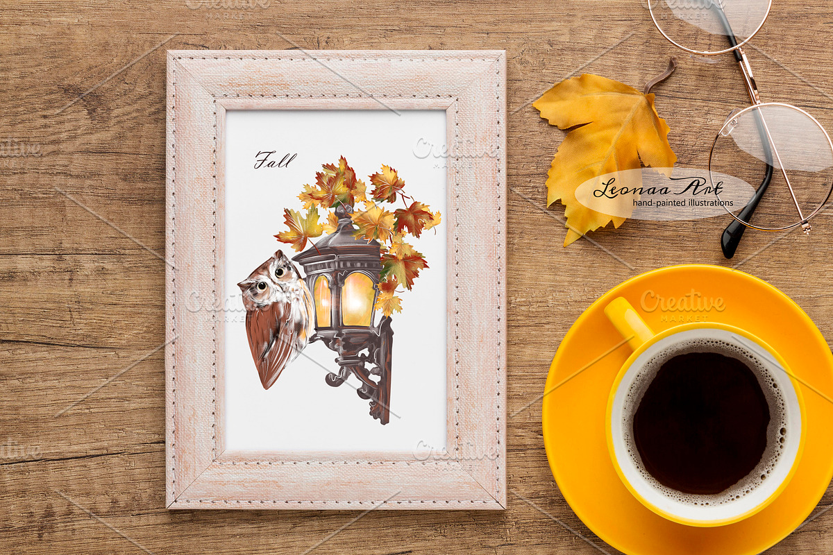 Hello Autumn Clipart Set, a Seasonal Illustration by Leonaa art (Photo 5 of 9)
