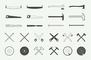 Set of vintage carpentry logos, a Branding & Logo Template by AkimD (Thumbnail 8 of 8)