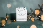 Editable Christmas Invitations, an Invitation Template by ForeverPrint (Thumbnail 1 of 8)