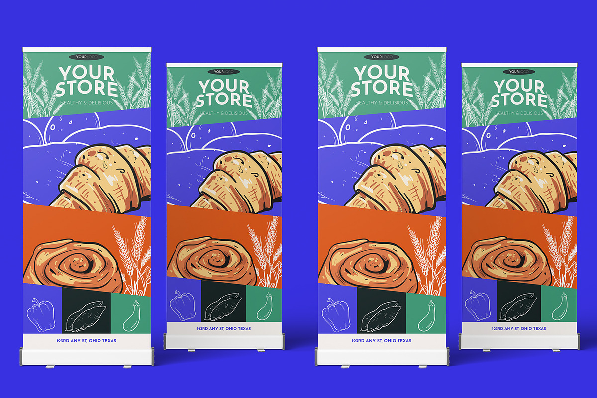 Bakery Template Roll UP Banner, a Templates & Theme by Esensifiksi.studio (Photo 3 of 3)