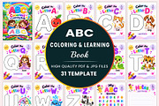 ABC Coloring & Learning Book, a Stationery Template by Shumaya (Thumbnail 1 of 4)