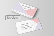 Geometric Angles Business Card, a Business Card Template by Charming Ink (Thumbnail 2 of 3)