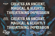 Kliwon Scary Font, a Serif Font by Fontcamp Type Foundry (Thumbnail 3 of 13)
