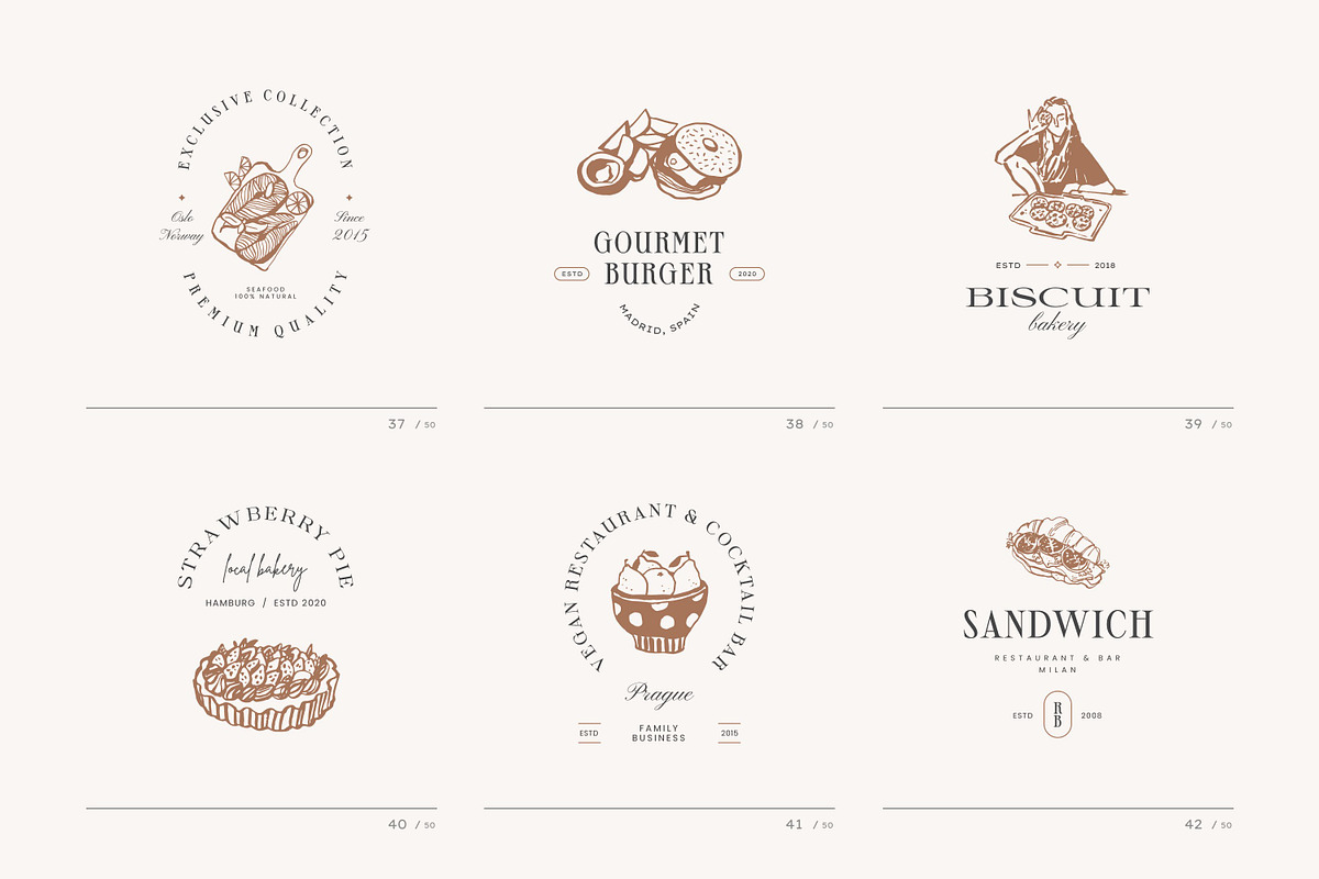 Food & Drinks Logo Kit, a Branding & Logo Template by iStar Design (Photo 17 of 27)
