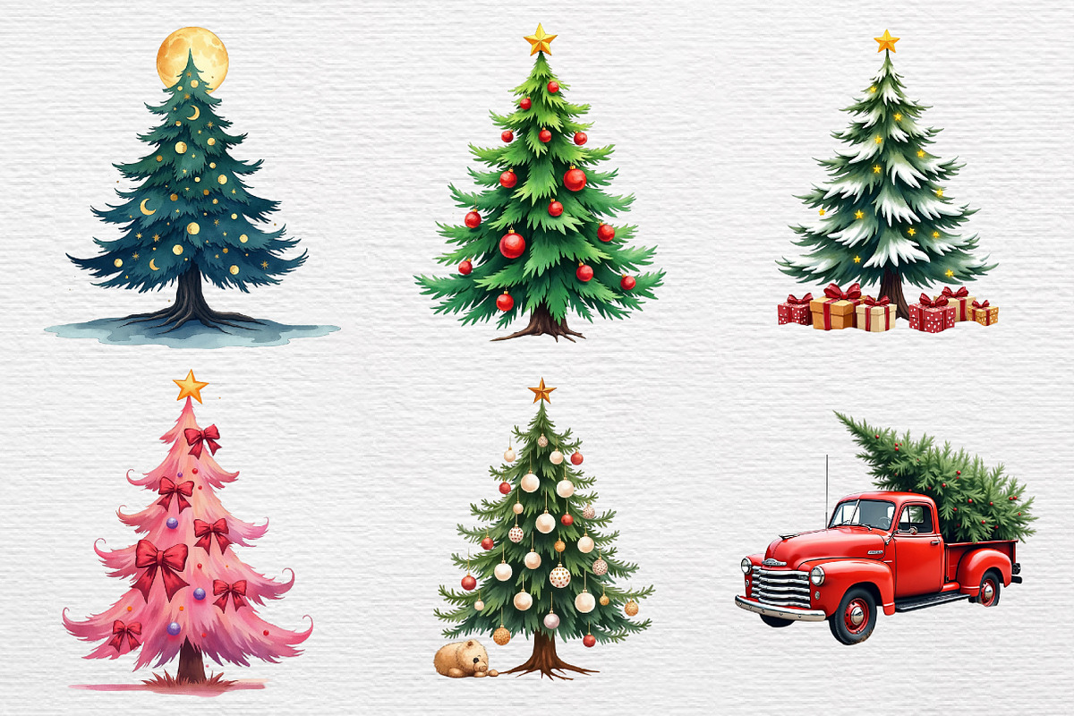Christmas Tree Sublimation Designs, an Illustration by CrexoraLab (Photo 2 of 4)