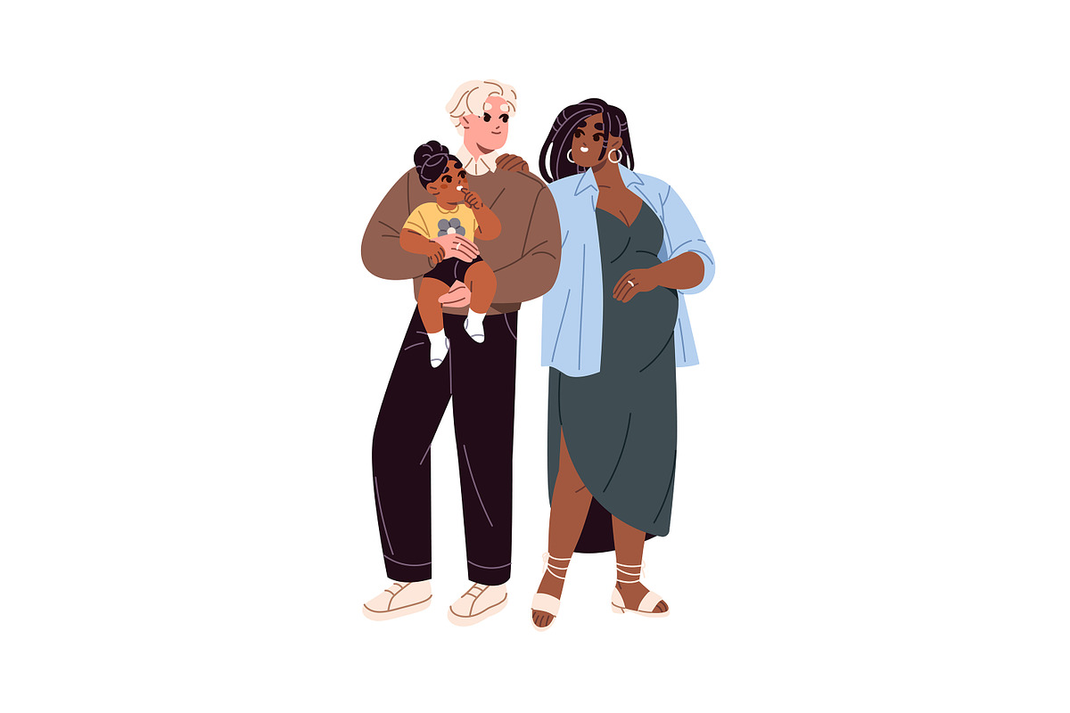 Families of different nationalities, a Person Illustration by PaperTrident (Photo 8 of 9)