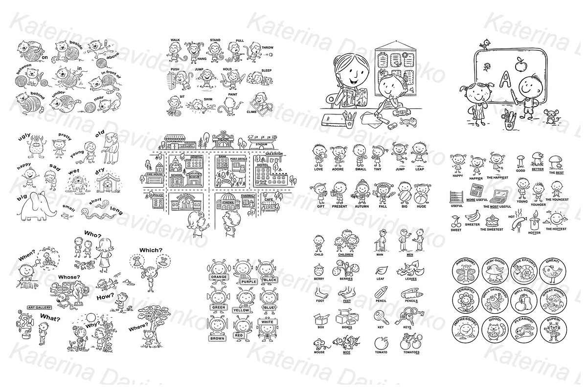 Teaching aid while language learning, an Education Illustration by Bubert Art (Photo 3 of 3)