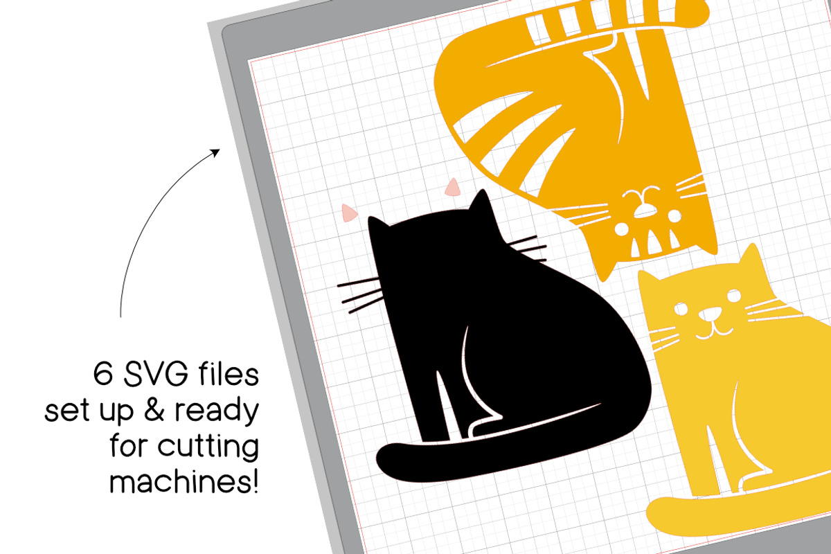 Cats of Every Color EPS SVG PNG, an Animal Illustration by JennArtDesigns (Photo 3 of 3)