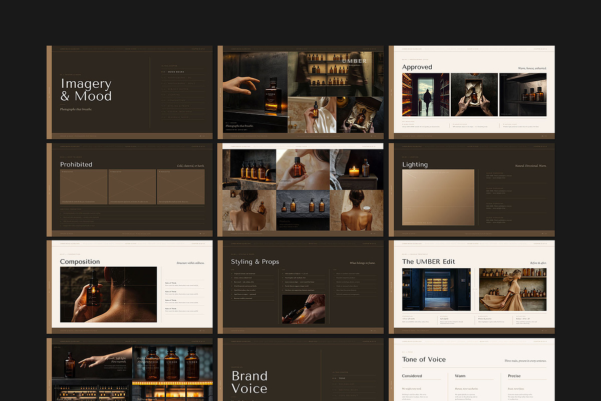 UMBER / Brand Guidelines Template, a Presentation Template by Leleka.Store (Photo 15 of 20)