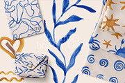 Beach House Watercolor Patterns, a Pattern Graphic by Youandigraphics (Thumbnail 4 of 19)