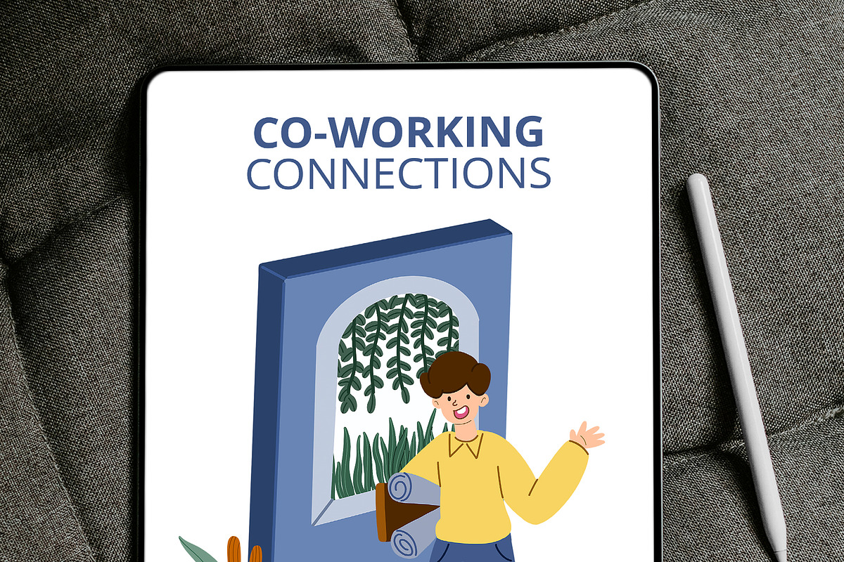 Co-Working Connections – Hand-drawn, a Work Illustration by CreativeValuation (Photo 7 of 10)