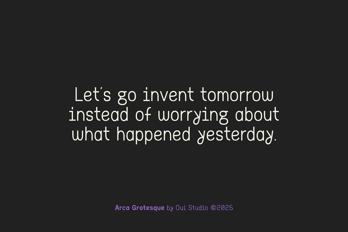 Arca Grotesque Modern Sans Serif, a Sans Serif Font by Oui Studio (Photo 5 of 10)