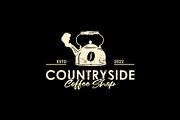 Country Coffee Shop Logo, a Branding & Logo Template by Atlantis X Nurman Arbai (Thumbnail 1 of 2)