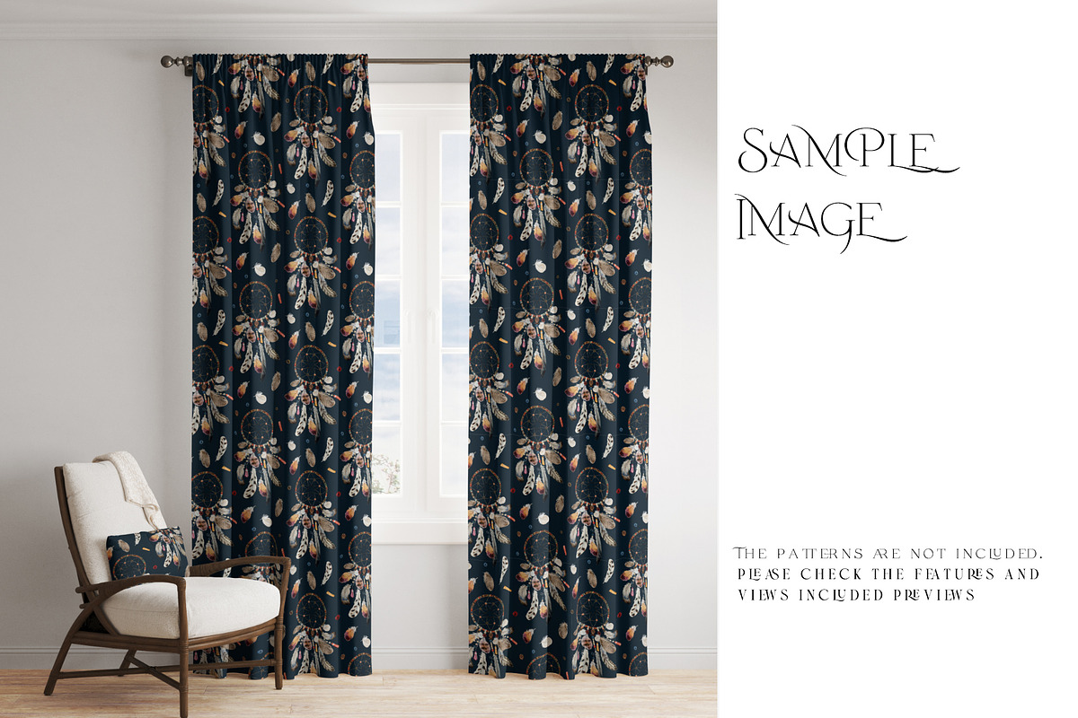 Pinch Pleat & Pencil Pleat Curtains, a Pens & Pencil Mockup by mock-ups (Photo 4 of 13)