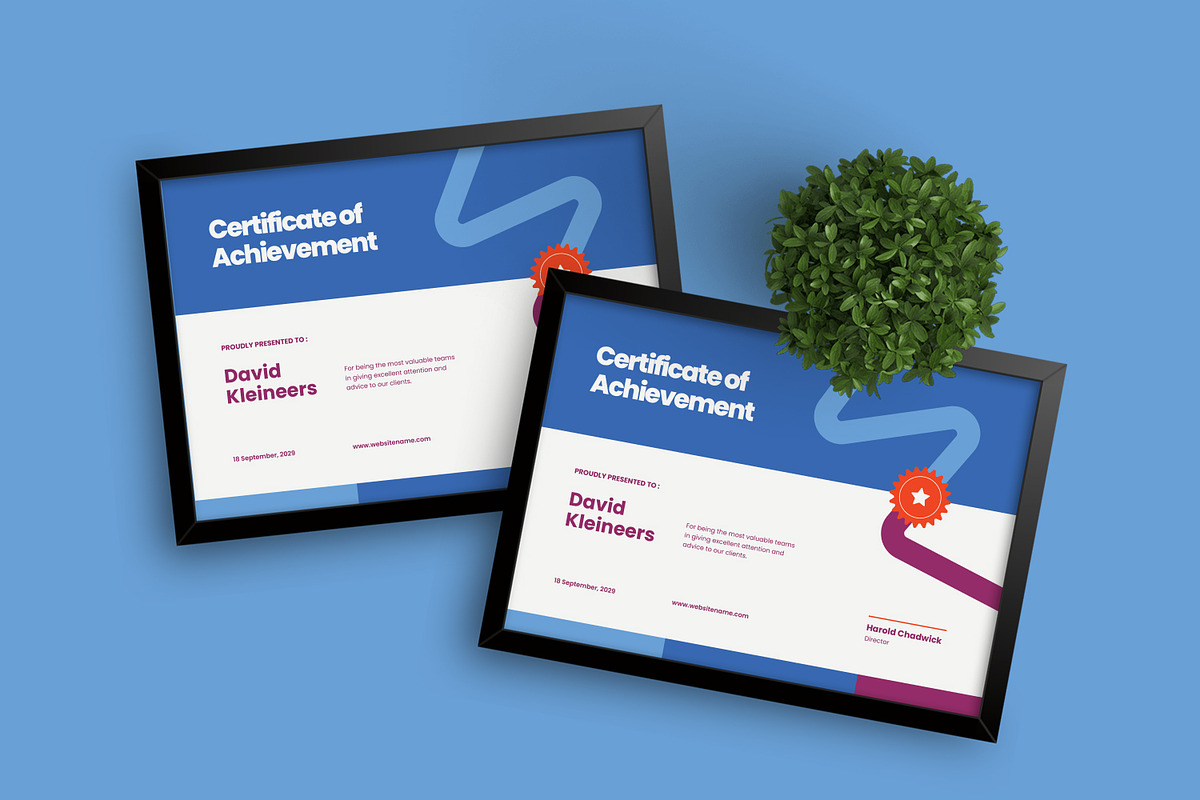 Achievement - Certificate, a Brochure Template by Izdihaar_Studio (Photo 2 of 3)