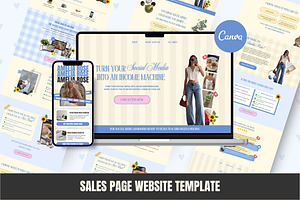 Stan Store Sales Page Canva Website