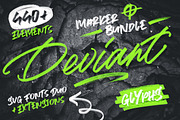 Deviant SVG Fonts and Marker Bundle, a Script Font by kavoon (Thumbnail 1 of 12)
