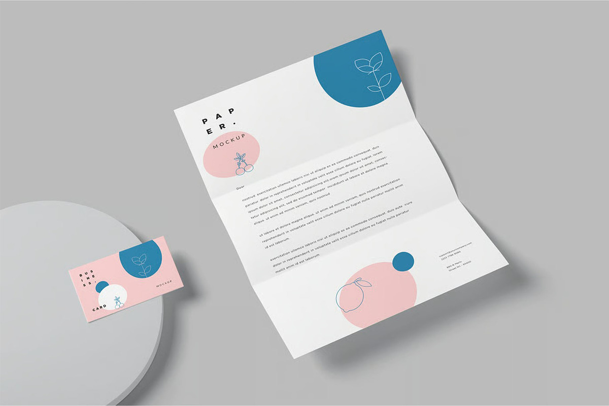 Premium Quality Stationery Mockup, an Advertising Mockup by megostudi0 (Photo 4 of 6)