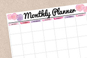 Pink Planner: Letter Size, a Stationery Template by Stick with Sam (Thumbnail 3 of 3)