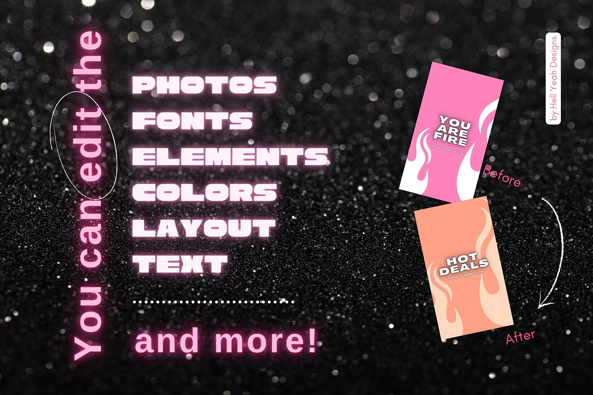 Glam Business IG Story Templates, a Design Template by Hell Yeah Designs (Photo 2 of 6)