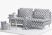 Two-seat sofa 3d model, a Furniture 3D Model by 3dmitruk (Thumbnail 8 of 11)