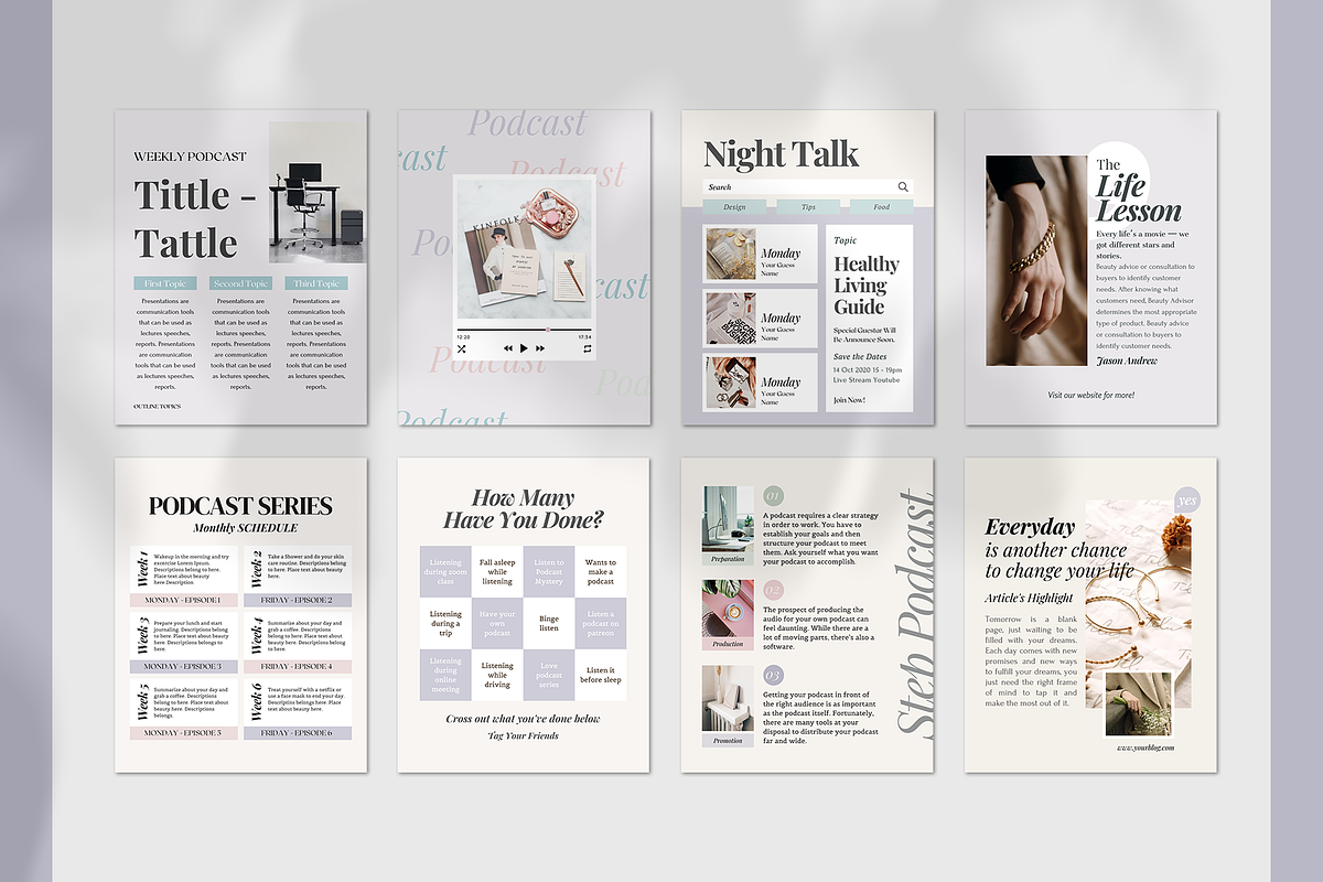 Instagram Podcast Starter Kit, a Social Media Template by Analogi Studio (Photo 18 of 27)