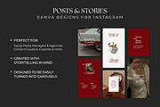 Old Money Burgundy Instagram Posts, a Social Media Template by Meraki Templates (Thumbnail 2 of 8)