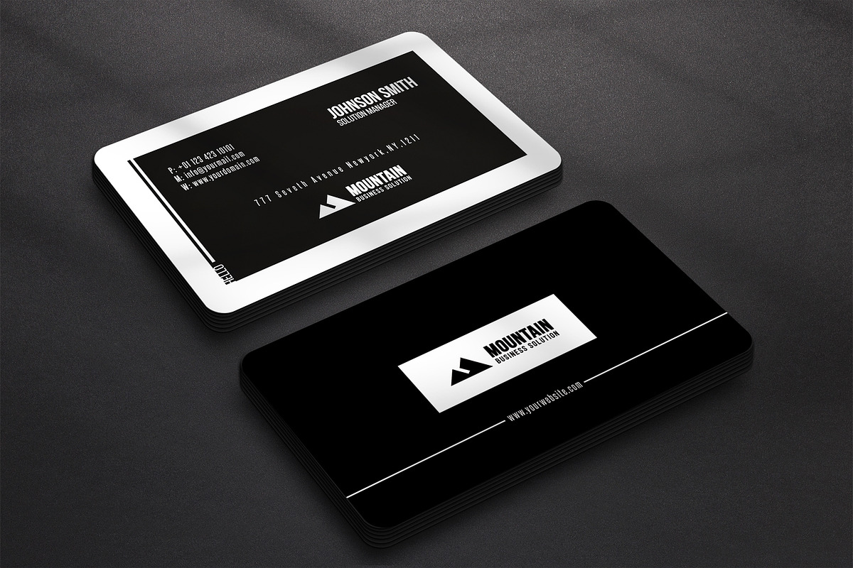 Business card Template & 3 Mock-up, a Business Card Template by Smashing_Studio (Photo 4 of 10)