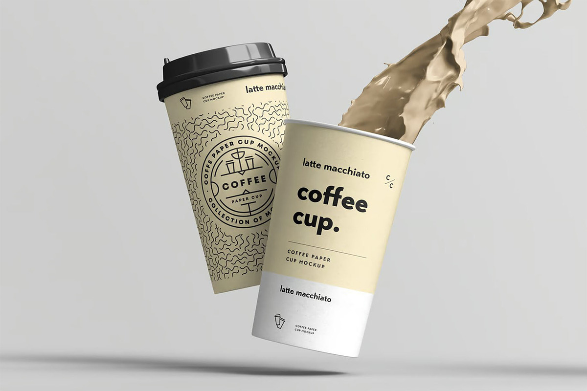 Paper Cup Mock-up, a Cups & Container Mockup by zippypixelstudio (Photo 2 of 13)