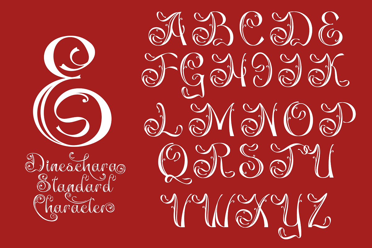 Dineschara Elegant Script, a Script Font by TypeClassHeroes (Photo 3 of 10)