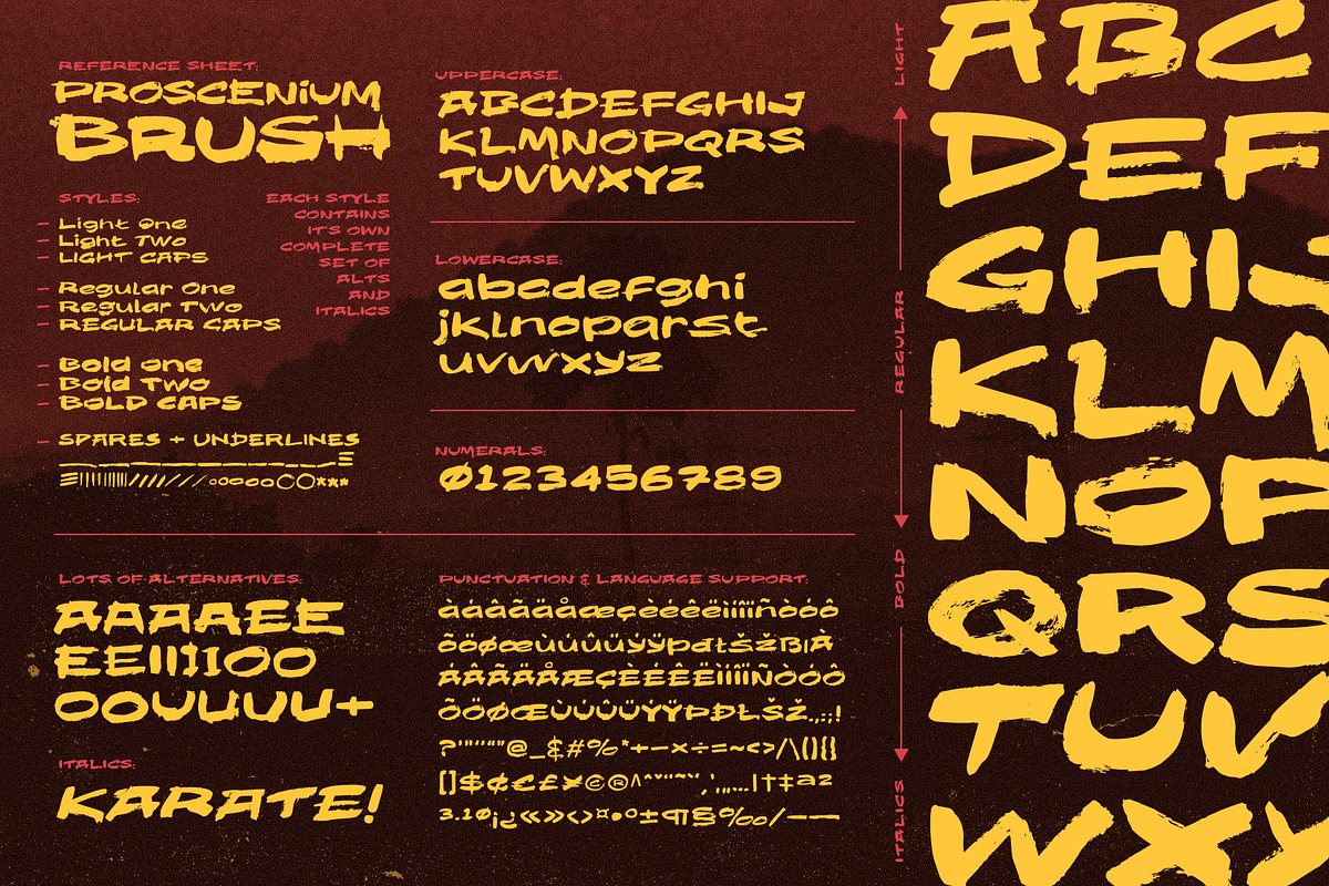 Proscenium Brush - Zen Brush Fonts, a Handwritten Font by Wingsart Studio (Photo 3 of 13)