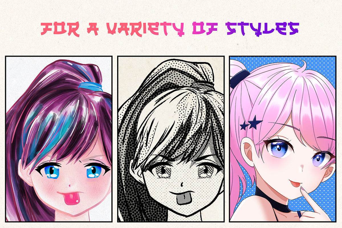 140 Procreate Manga Brushes, a Brush Add-On by RadekBroz (Photo 5 of 9)