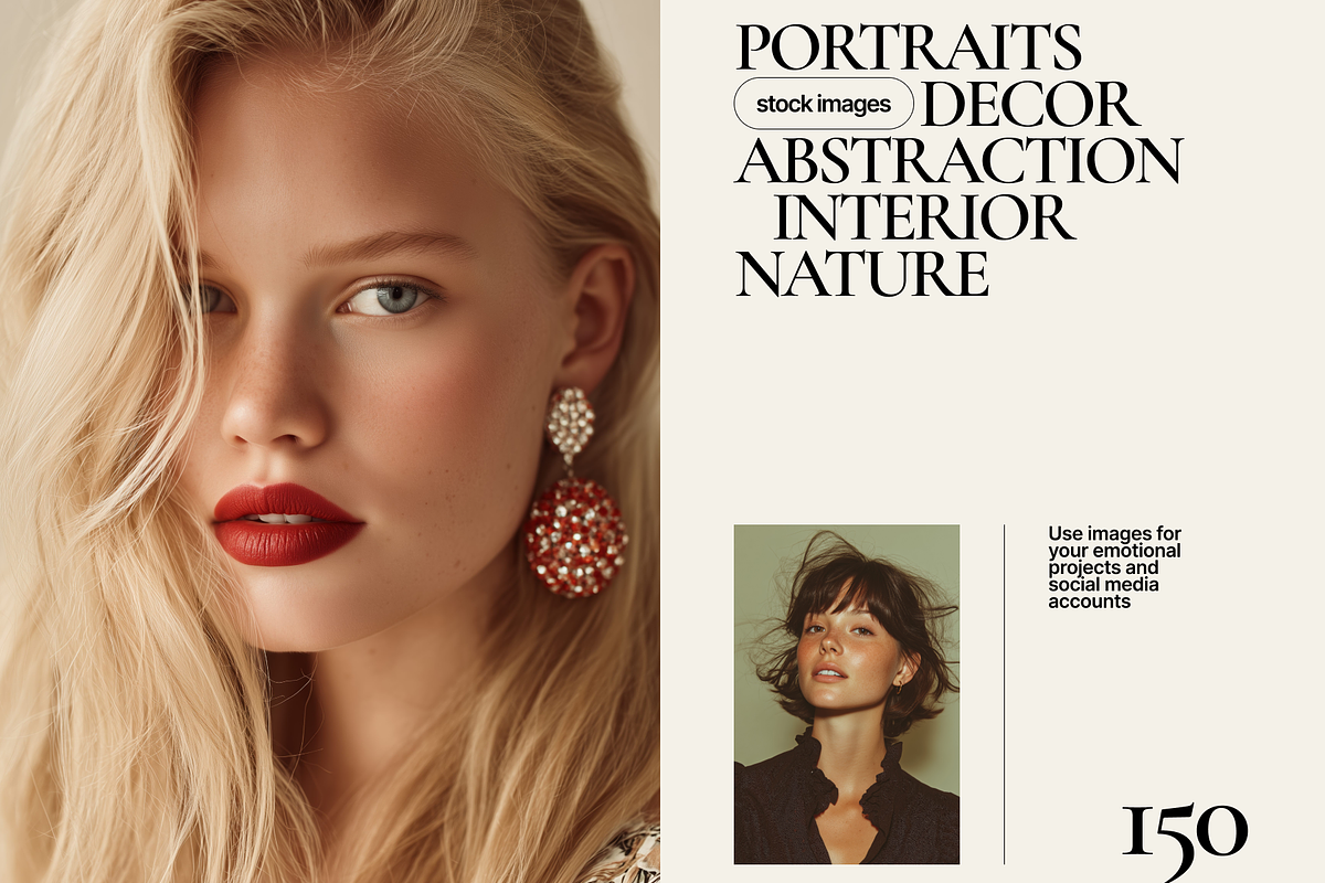 150 Fashion Portrait Stock Images, a Beauty & Fashion Photo by Welovegraphics (Photo 3 of 10)