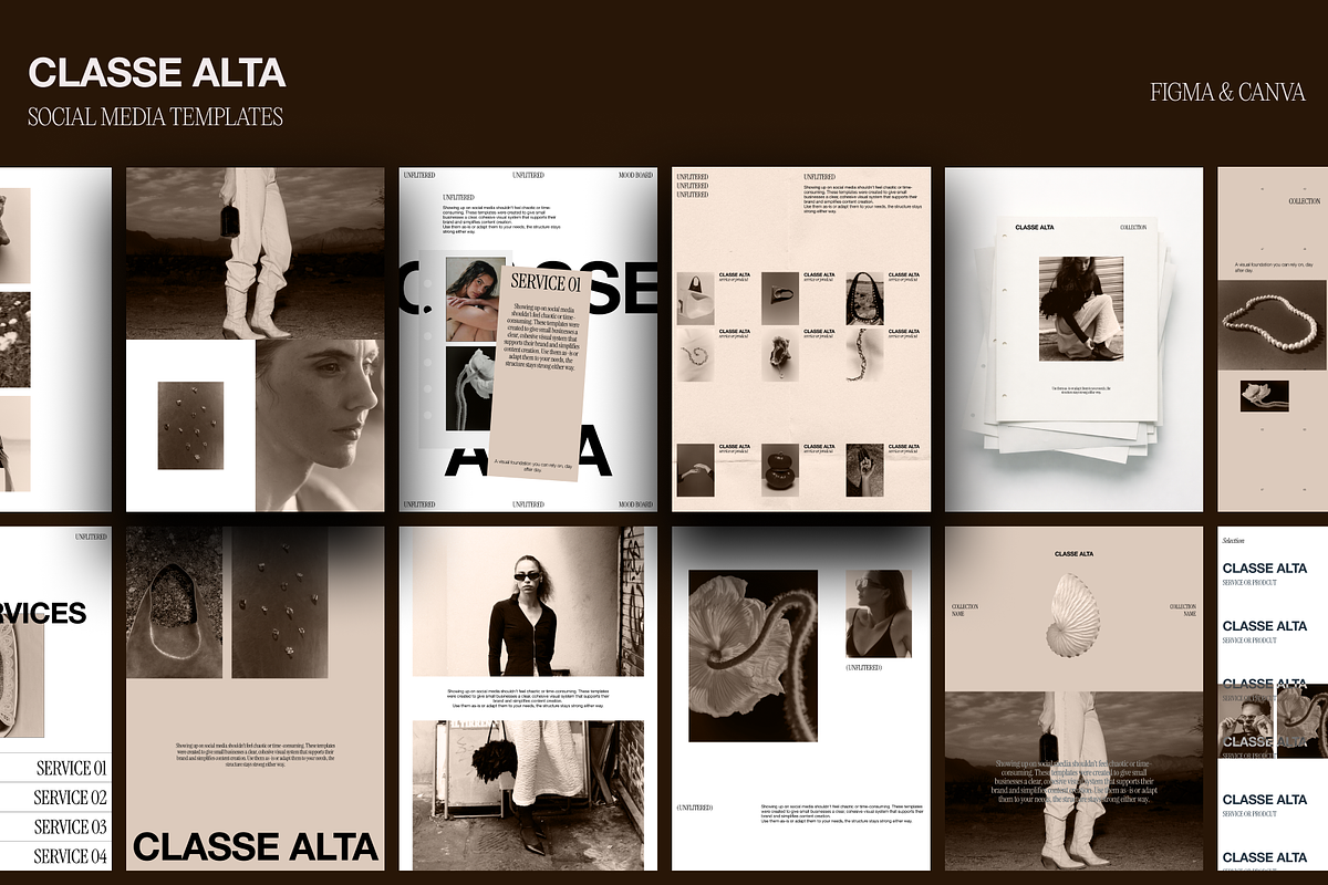 Classe Alta - Social Media Templates, a Social Media Template by S.B-Studio (Photo 1 of 7)