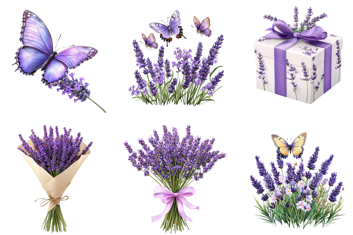 Lavender Mother's Day Clipart, an Illustration by Designking (Photo 4 of 5)