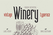 Winery typeface + bonus, a Font by Gleb Guralnyk (Thumbnail 1 of 5)