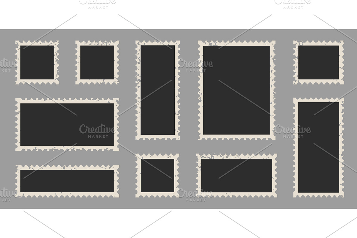 Blank Vintage Photo Frame, a Texture Illustration by Vector Creator