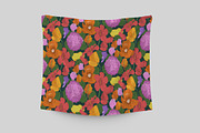 Seamless Flowers Pattern, a Pattern Graphic by Fisminor (Thumbnail 5 of 5)
