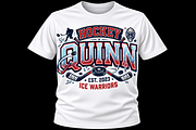 Vintage Hockey Quinn Ice Warriors, an Object Graphic by Artivon (Thumbnail 2 of 3)