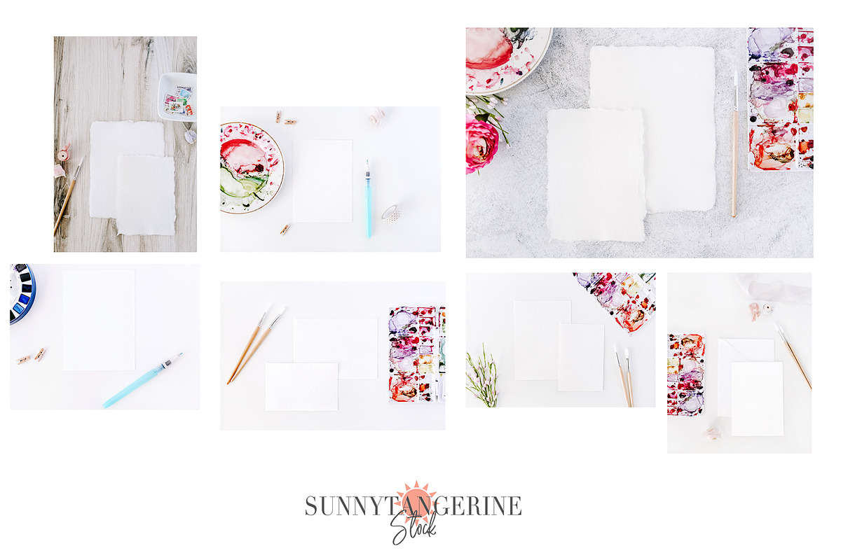 Watercolor Card&Papers Photo Bundle, an Arts & Entertainment Photo by SunnyTangerine Stock (Photo 2 of 10)