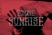 Zombie Sunrise font + patterns, a Sans Serif Font by David is Creative (Thumbnail 1 of 4)