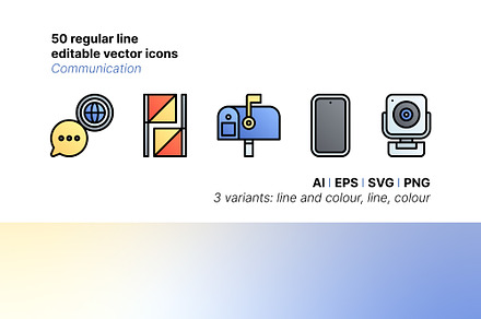 50 Communication Icons