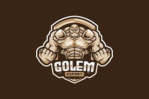 Golem Mascot Esport Logo