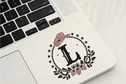 Coastal Cowgirl Monogram SVG Bundle, a Graphic by TanchaArt (Thumbnail 4 of 10)